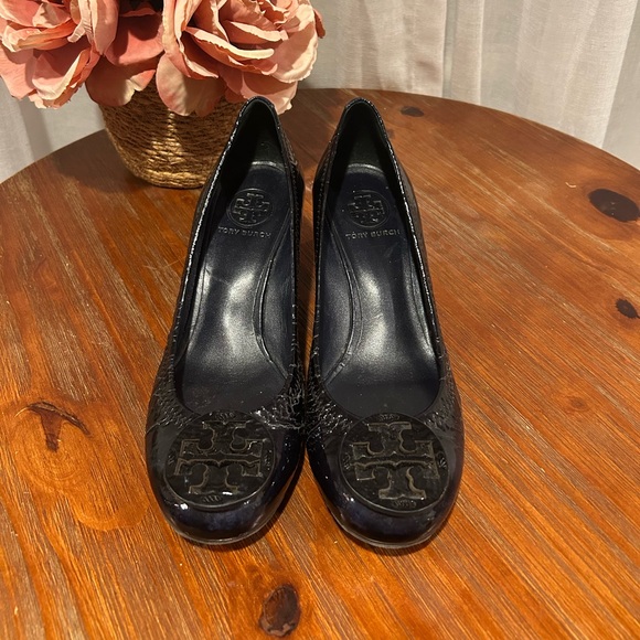 Tory Burch Chelsea Patent Leather Wedges - Picture 3 of 5